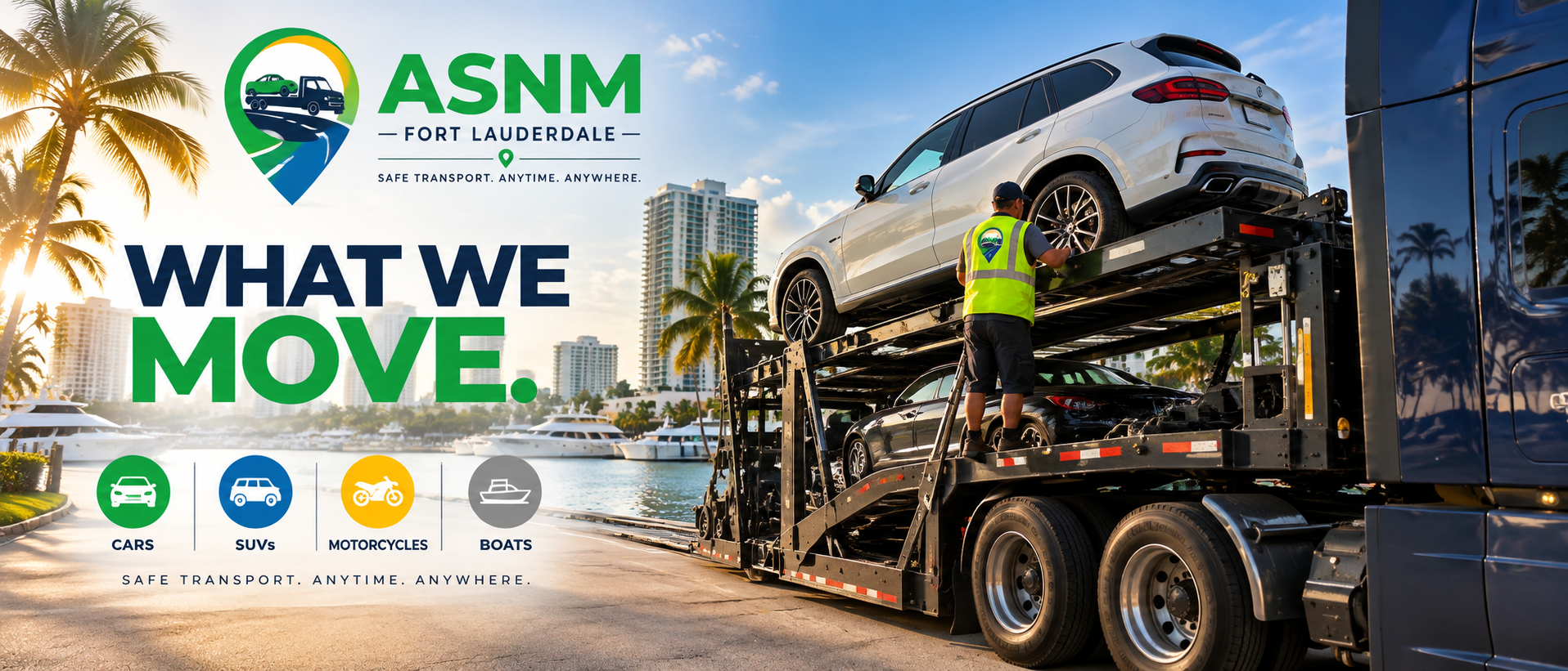 Auto Shipping Near Me carrier transport, Fort Lauderdale